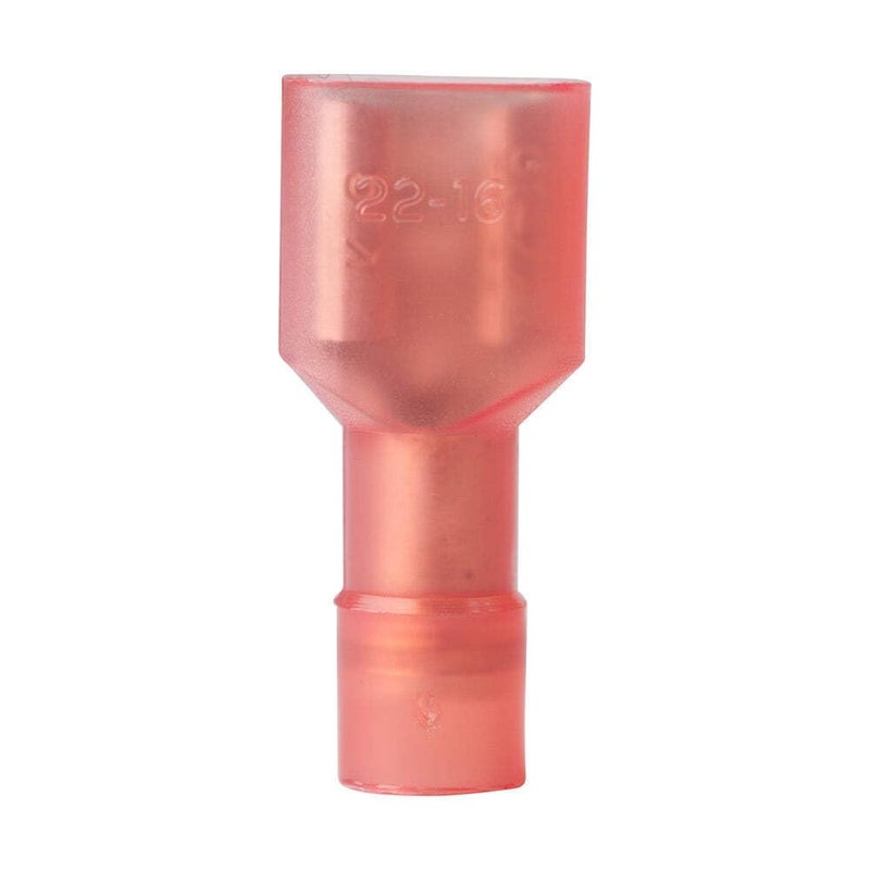 Ancor 211408 Marine Grade Electrical Nylon Insulated Double Crimp Disconnects (Female, 22 to 18-Gauge, 25-Pack)