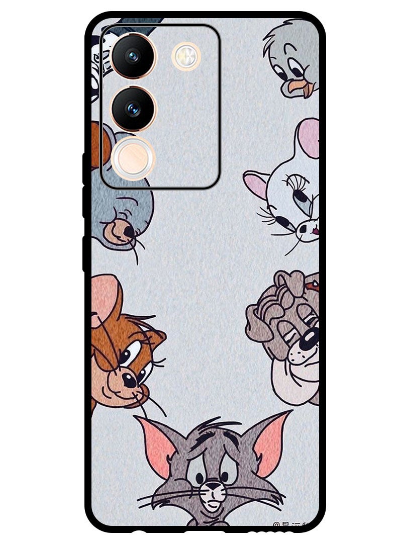 Theodor Protective Case Anti Scratch Shock Proof Bumper Cover For Vivo V29e Tome Jerry series - Image 1