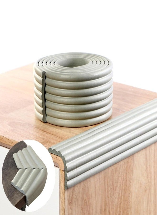 DPT ENTERPRISES DPT Baby Safety Edge Protectors High Dense Foam Corner Guards Strip,Children Safety Foam Protection for Table Corner,Wall Edge,Bade Corner,Desk,Other Furniture Cushion Strip 6.5 ft(Cream) (Grey) - Image 1