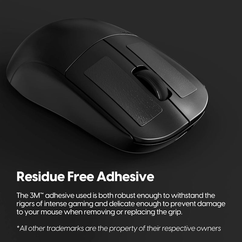 شريط قبضة عالمي مقطوع مسبقًا من SUPERGRIP 1، مغلف مسبقًا، يمتص العرق، عالي الأداء، عالمي مضاد للانزلاق لفأرة الكمبيوتر، شريط قبضة رفيع جدًا 0.5 مم (0.02 بوصة) - Image 4