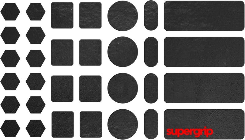 شريط قبضة عالمي مقطوع مسبقًا من SUPERGRIP 1، مغلف مسبقًا، يمتص العرق، عالي الأداء، عالمي مضاد للانزلاق لفأرة الكمبيوتر، شريط قبضة رفيع جدًا 0.5 مم (0.02 بوصة) - Image 1