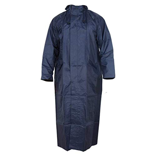 Yashvin Waterproof Raincoat for Men Heavy Duty | Water Resistant Rain Coat for Bike I Rainsuit with Hood (XXL) Free Size || 1223 Blue - Image 1