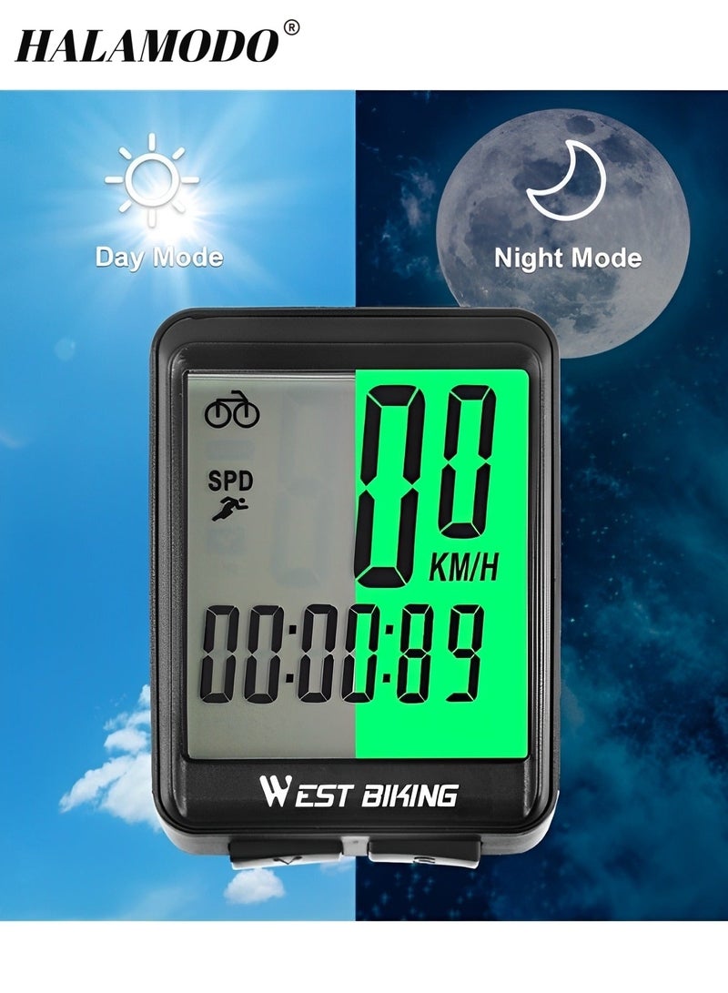 Speedometer Mountain Road Bicycle Backlight Riding Code Table Premium Waterproof Luminous Wireless Code Meter & Speedometer & Odometer for Men & Women
