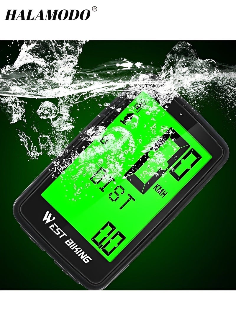 Speedometer Mountain Road Bicycle Backlight Riding Code Table Premium Waterproof Luminous Wireless Code Meter & Speedometer & Odometer for Men & Women
