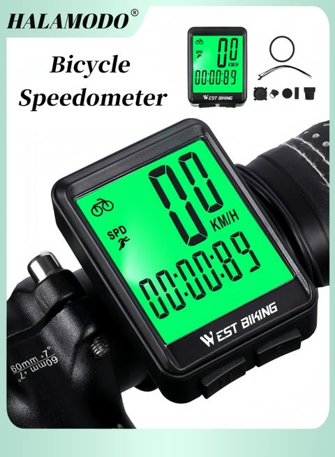 Speedometer Mountain Road Bicycle Backlight Riding Code Table Premium Waterproof Luminous Wireless Code Meter & Speedometer & Odometer for Men & Women
