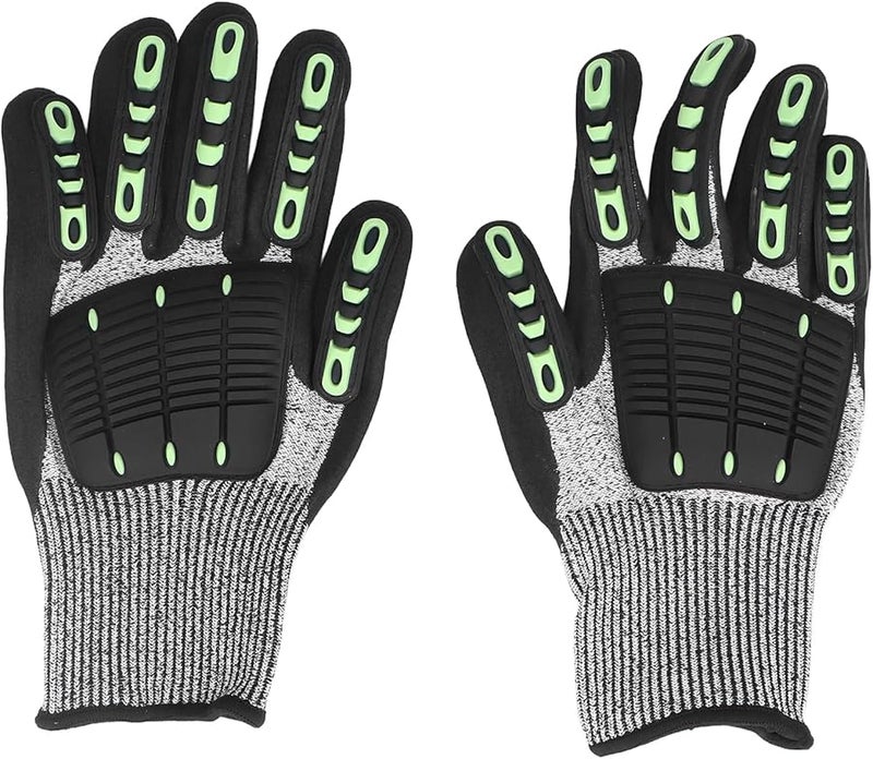 Cut Mechanic Gloves For Warehouse Work And Demolition Black Large - Image 2