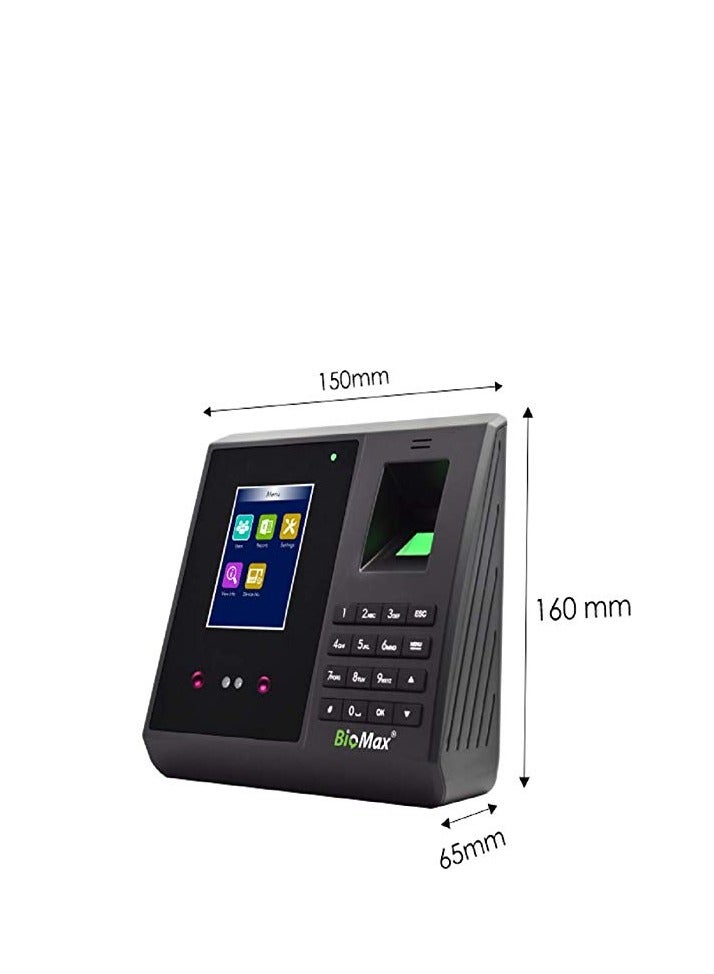 Generic Biomax Bm70w Pro WiFi Face Biometric attendance and Access Machine with inbuilt Battery  - Image 2