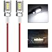 NIULPFZTK LED License Plate LightLicense Tag Screw Bolt Lamp12V White LED Bulb WaterproofRainproof IP68 Aluminium Light Holder Legal for Car Motorcycle Truck RV ATV Bike 2PCS Silvery - Image 2