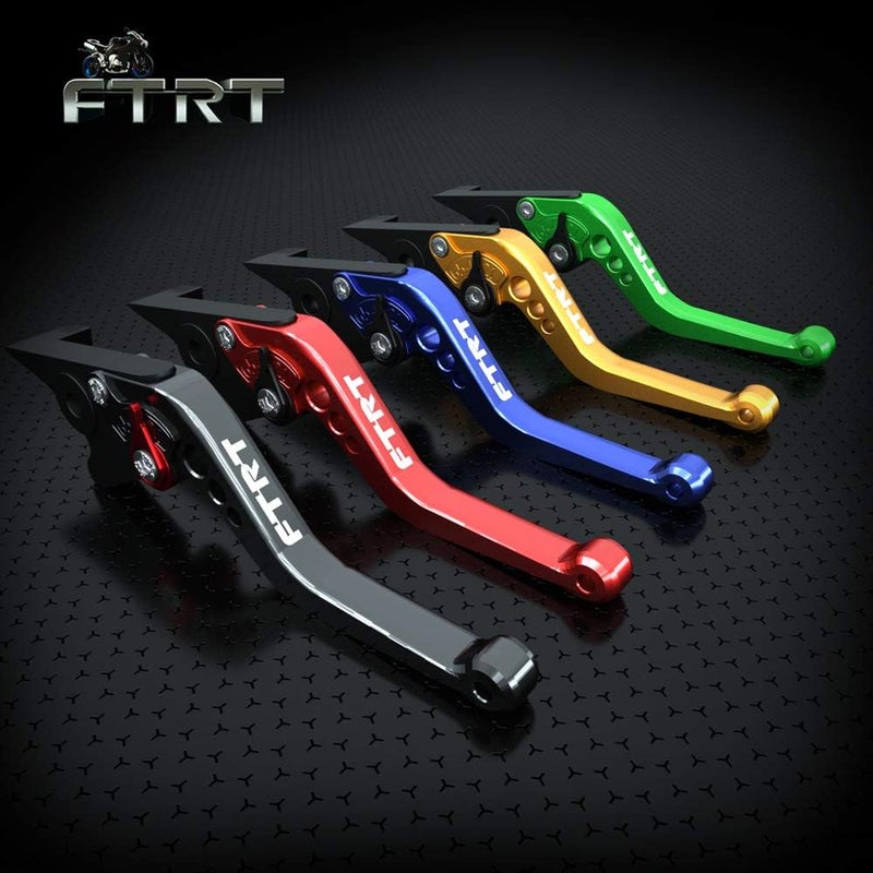 FTRT Short Brake Clutch Levers for Suzuki Motorcycles - Blue - Image 2
