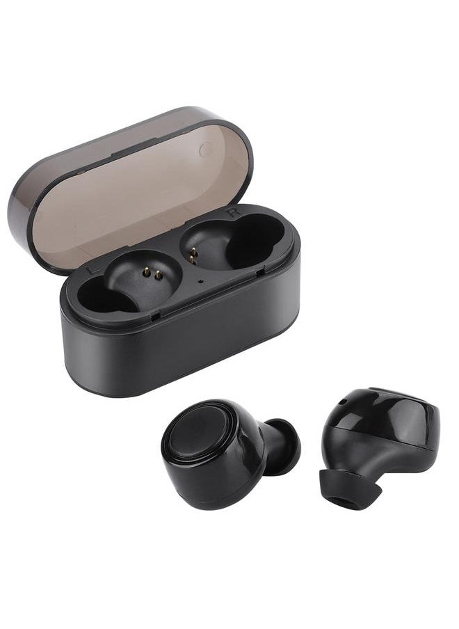 Thoraya Portable Bluetooth V5.0 Earphones TWS Wireless Headphone Earbuds HIFI Sound Effect (Black)  - Image 2