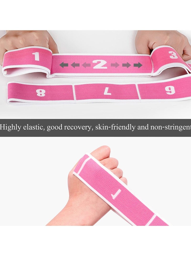 KASTWAVE Kids Yoga Pull Bands, Latin Dance Adult Yoga Stretch Bands Fitness Workout Accessories for Men, Women, Beginner (Pink)  - Image 3