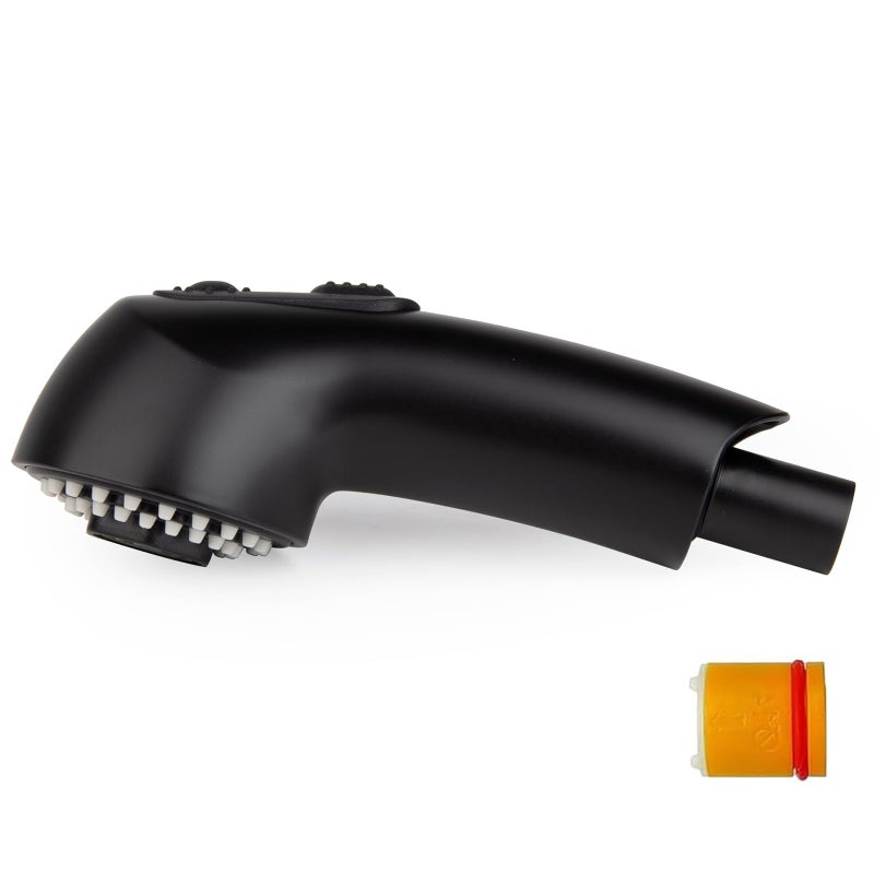 hansengroyi Pull Out Spray for Grohe Kitchen Faucet Parts 46298K0046312KH0 Pull Out Spray Head Faucet Head Replacement Soft Black - Image 2
