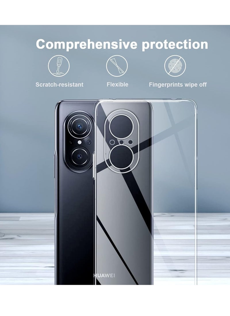 Generic - Case Compatible with Huawei Nova 9 SE/Honor 50 SE Case Crystal Clear Soft TPU Gel Case Flexible Silicone Anti-Scratch Camera Protection Transparent TPU Cover For Nova 9SE - Clear - Image 1
