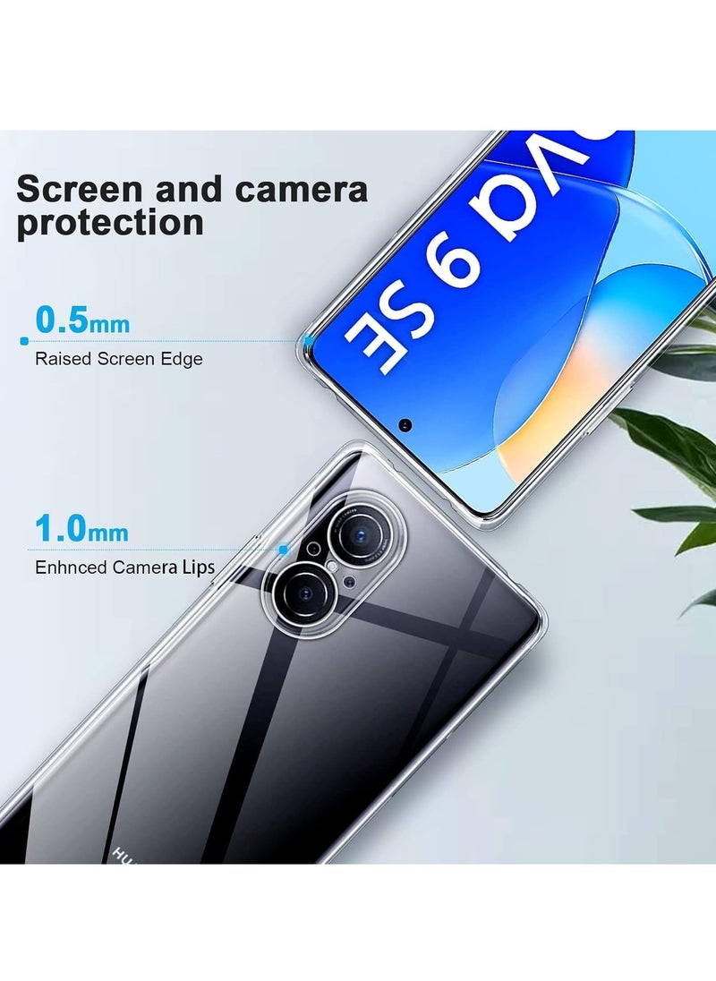 Generic - Case Compatible with Huawei Nova 9 SE/Honor 50 SE Case Crystal Clear Soft TPU Gel Case Flexible Silicone Anti-Scratch Camera Protection Transparent TPU Cover For Nova 9SE - Clear - Image 1