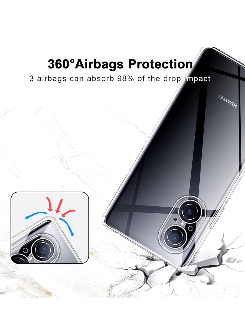 Generic - Case Compatible with Huawei Nova 9 SE/Honor 50 SE Case Crystal Clear Soft TPU Gel Case Flexible Silicone Anti-Scratch Camera Protection Transparent TPU Cover For Nova 9SE - Clear - Image 1