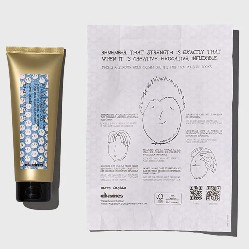 Davines This is a Strong Hold Cream Gel, Create Structure And Definition, For Quick-Drying And Residue-Free Workable Styling, 4.22 Fl. Oz. - Image 2