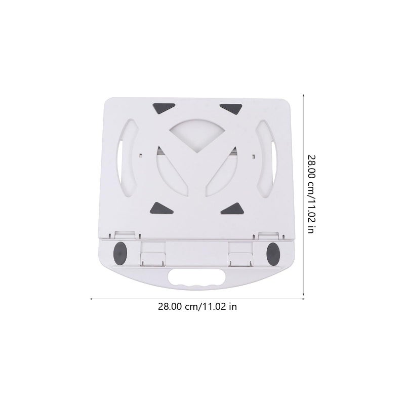 Adjustable Laptop Stand With Phone Holder White Heat Sink Rotating Bracket - Image 3