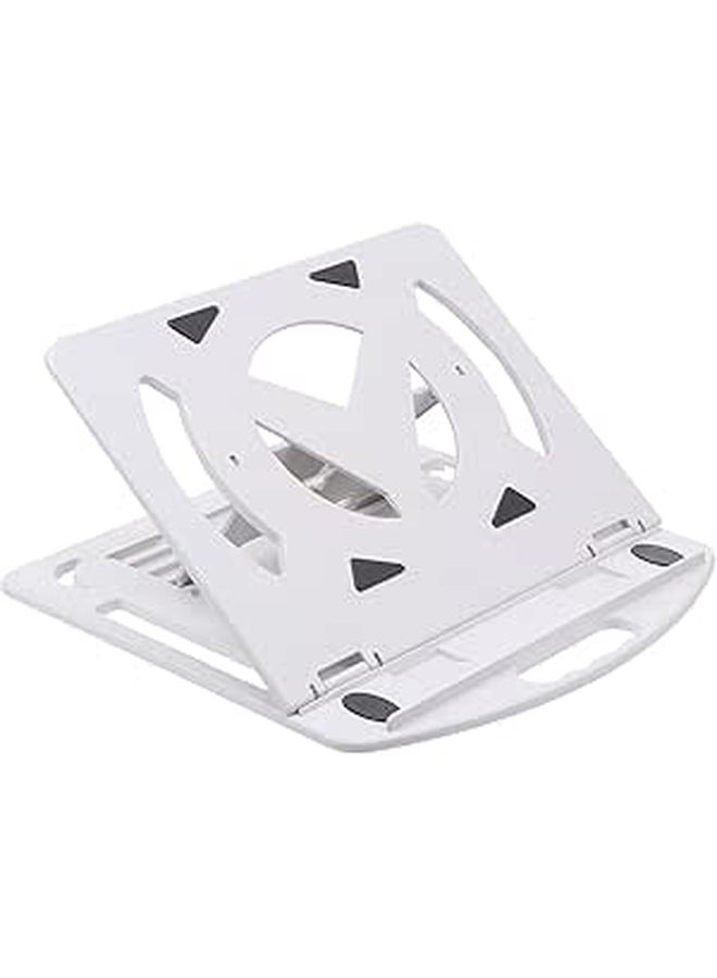 Adjustable Laptop Stand With Phone Holder White Heat Sink Rotating Bracket - Image 1
