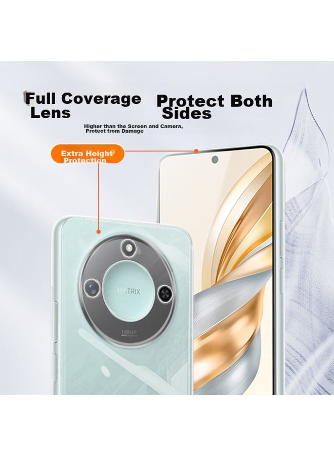 Koolife Compatible With Honor X60 Phone Case, Honor X60 Phone Cover, Full Lens Protection, Simple Skin-friendly Transparent Soft Case, Fingerprint-resistant Outer Back Cover - Image 3