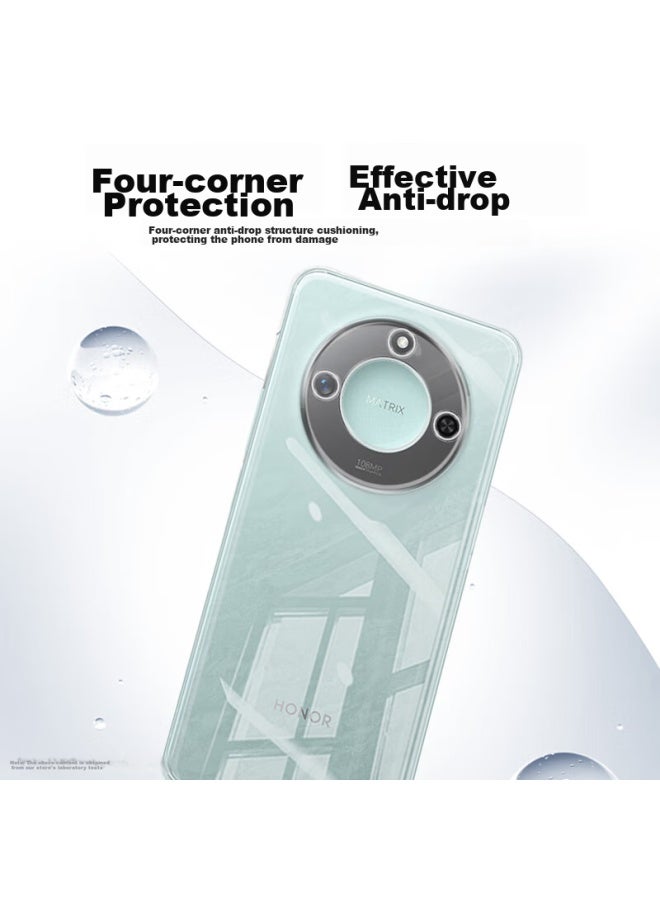Koolife Compatible With Honor X60 Phone Case, Honor X60 Phone Cover, Full Lens Protection, Simple Skin-friendly Transparent Soft Case, Fingerprint-resistant Outer Back Cover - Image 2
