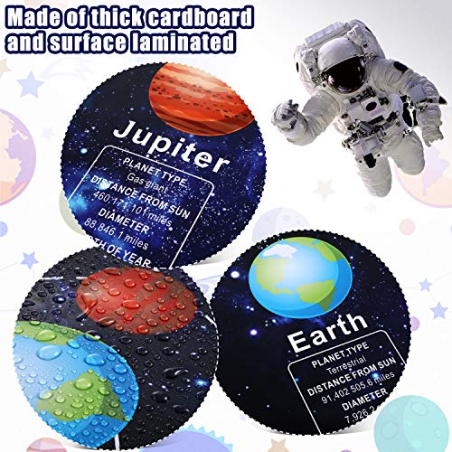 Zonon Solar System Poster Science Posters for Classroom Middle School Large Learning Science Banner Educational Teaching Wall Decorations for Kids Elementary High School, 61.02 x 11.81 Inch - Image 3