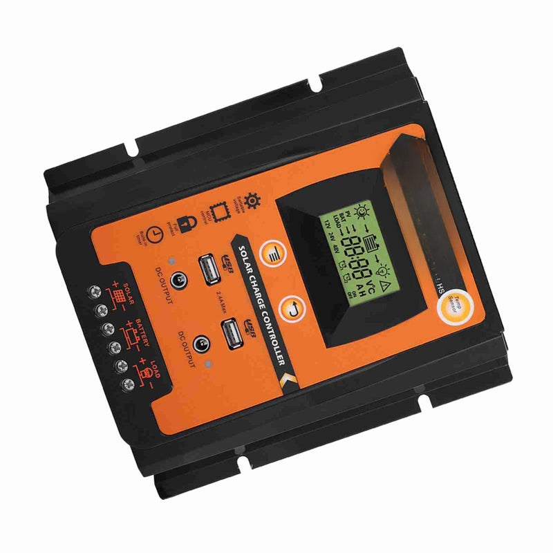 12V/24V 50A PWM&MPPT Short Version Solar Charge Controller Solar Panel Battery Regulator Dual USB LCD Display - Image 1