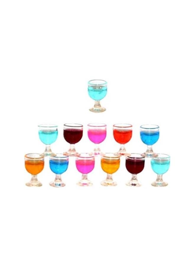 klarako 1:12 Wine Glasses Miniature Resin Mini Beer Cups Drinking Water Cups Model Dollhouse Ornament Kitchen Miniatures Accessories 12pcs  - Image 2
