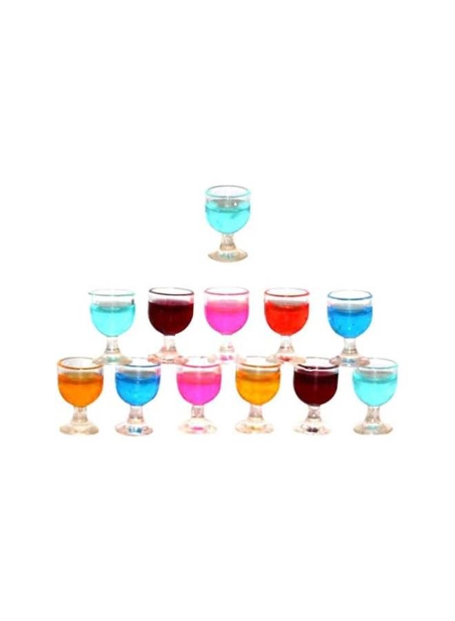 klarako 1:12 Wine Glasses Miniature Resin Mini Beer Cups Drinking Water Cups Model Dollhouse Ornament Kitchen Miniatures Accessories 12pcs  - Image 1