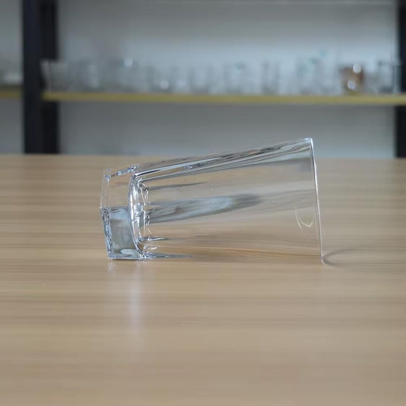 Ronsaali Small Stylish Drinking Glasses for Water Juice Colddrink Mojito Cocktail Whisky LeadFree Perfect for Children Party Home Restaurants and Parties Set of 6 210ml - Image 5