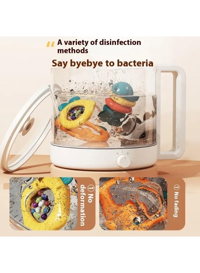 10-piece baby rattle toy set, teething toys for infants with individual packaging, sensory play toys with rattle, grip and rotation features, made of food-safe silicone, suitable for newborns and babies aged 0-12-24 months - Image 3