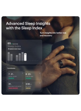 Ultrahuman Ring AIR - Advanced Sleep-Tracking Wearable, HRV & Temperature Monitoring, Track Workout, Movement & Recovery, Water Resistant, 6 Days Battery Life(Size 9) - view 5