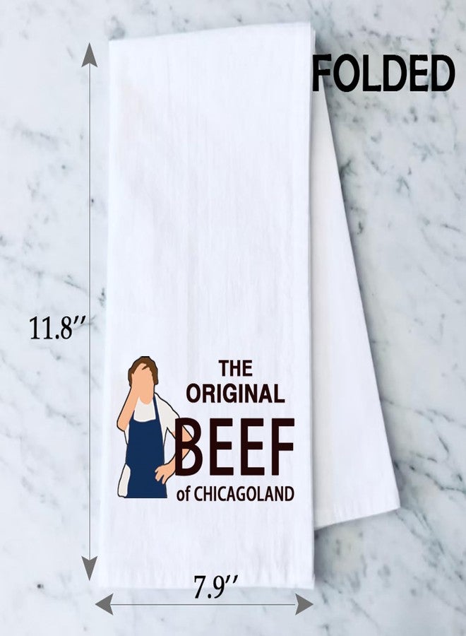 PXTIDY Bear Show Kitchen Towel The Original Beef of Chicagoland TV Show Fan Bear Lover Tea Dish Towel (Beef of CHICAGOLAND) - Image 2