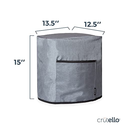 Crutello غطاء قلاية هوائية كروتيلو مع جيوب تخزين لقلاية سعة 10 كوارت - للأجهزة الصغيرة، أغطية غبار للأجهزة الثقيلة، لسطح المطبخ - Image 2