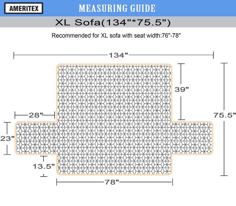 Ameritex Couch Sofa Slipcover 100% Waterproof Nonslip Quilted Furniture Protector Slipcover for Dogs, Children, Pets Sofa Slipcover Machine Washable (Chocolate, 78'') - Image 2