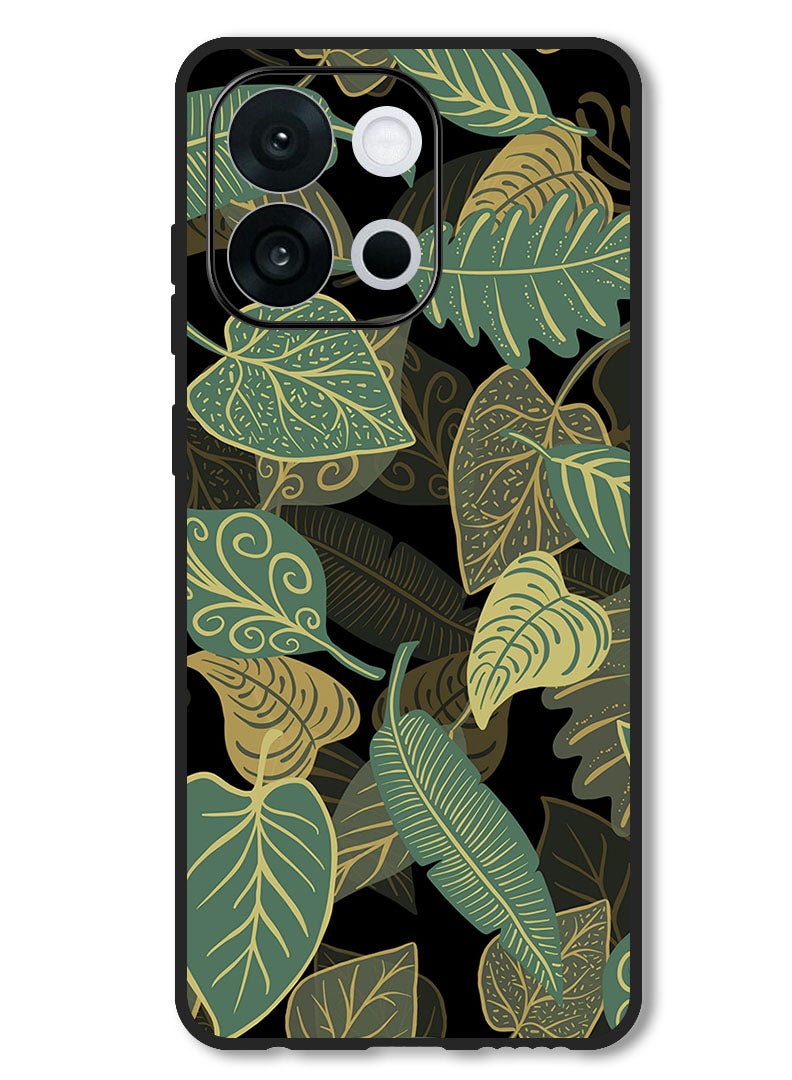 Theodor Case Compatible with OnePlus 13T 6.32 Inch Protection Shockproof Bumper Cover leaves_patterns_texture - Image 1