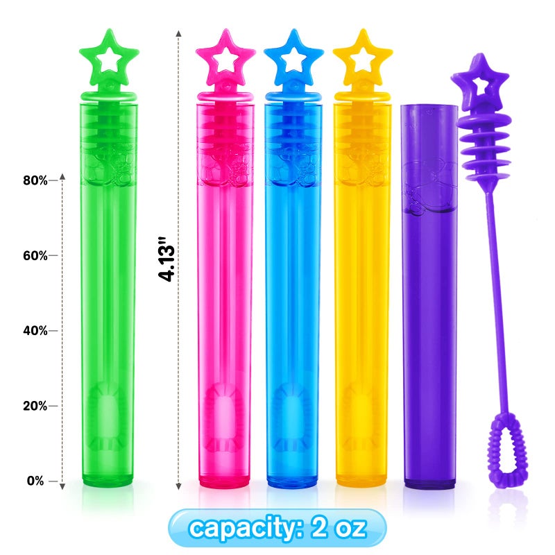 Letapapa Bubble Wand, 200 Pcs Mini Bubble Wands Bulk in 10 Colors, Bubble Party Favors for Kids, Summer Toys, Indoor Outdoor Activity, Themed Birthday, Wedding, for Girls & Boys - Image 2
