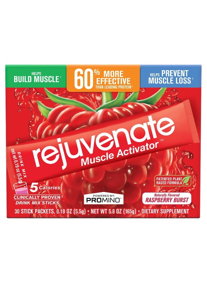Rejuvenate Rejuvenate, Rejuvenate Muscle Activator™, Drink Mix, Raspberry Burst, 30 Stick Packets, 0.19 oz (5.5 g) Each  - Image 1
