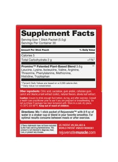 Rejuvenate Rejuvenate, Rejuvenate Muscle Activator™, Drink Mix, Raspberry Burst, 30 Stick Packets, 0.19 oz (5.5 g) Each  - Image 2