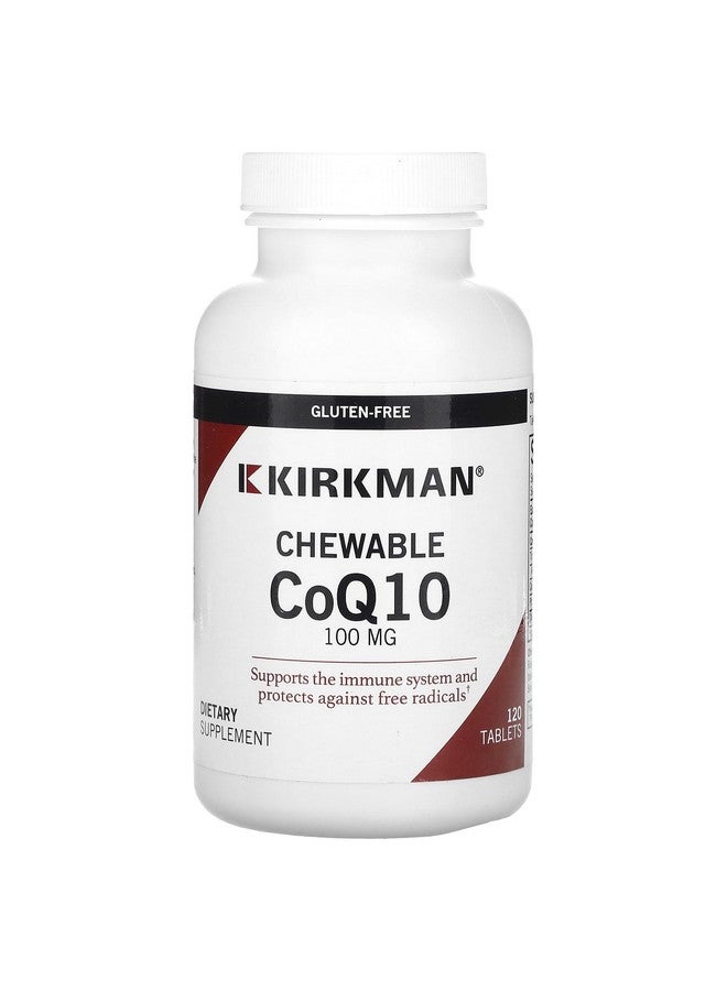 Kirkman Coenzyme Q10 100 mg Chewable Tablets (with Stevia) | 120 Chewable Tablets