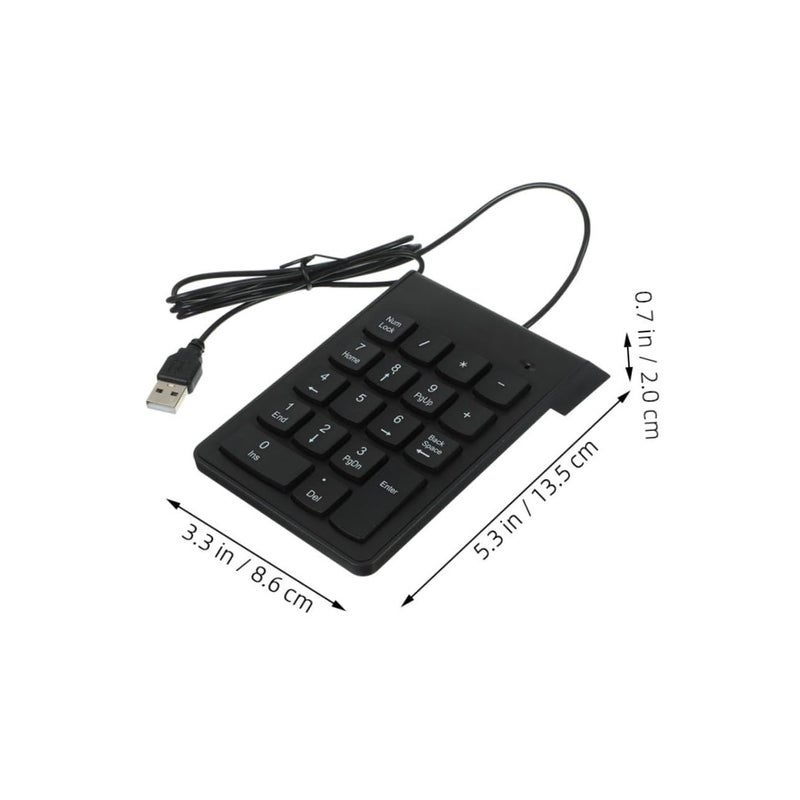 2Pcs USB Numeric Keypad Portable Compact Financial Accounting Keyboard For Laptop PC Notebook - Image 3
