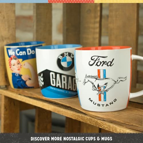 Nostalgic Art Nostalgic-Art Retro coffee mug, 11.2 oz, Ford Mustang – GT 1967 Red – Gift idea for Ford fans, Official License Product (OLP), ceramic cup, vintage design - Image 4