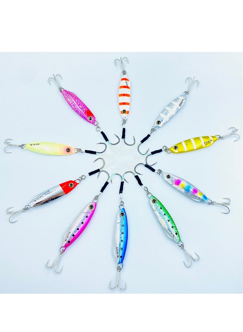 أوكورا رقصة السردين الأخضر من أوكورا كايجو - أوزان 20 جرام، خطاف BKK حاد جدًا، 10 ألوان ساحرة - معدات خفيفة الوزن لمغامرات الصيد الملحمية - Image 3