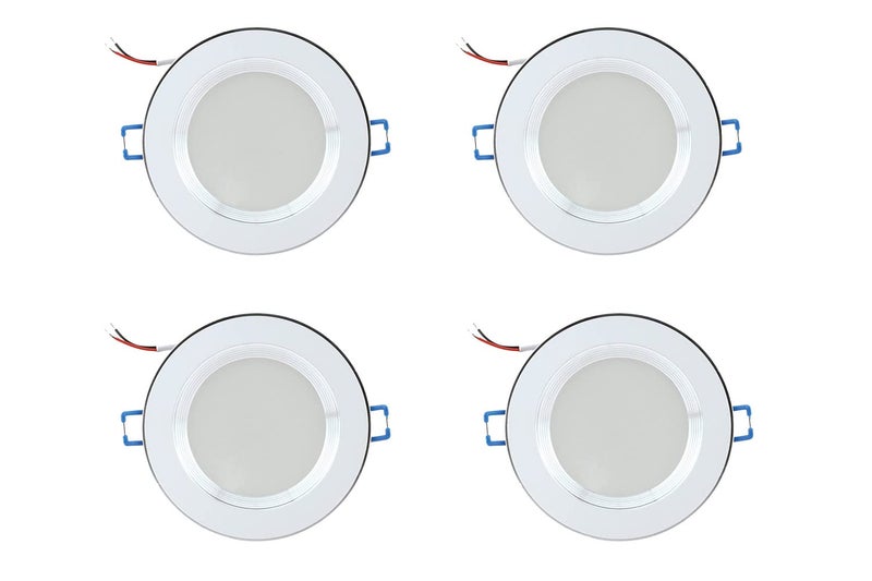 SINOMAN 7Watt LED Panel Concealed False Ceiling Down Light (Warm White (Off-White), Pack of 4) - Image 1
