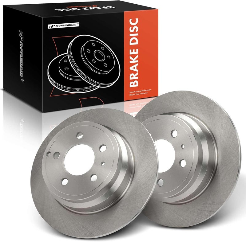 A-Premium Rear Solid Disc Brake Rotors for Volvo - Image 1