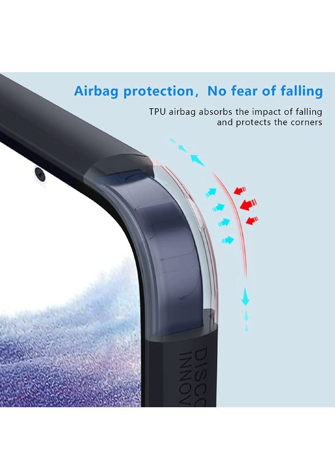 Asan Ge Samsung Galaxy A54 5G Case, Frosted Ultra Thin Phone Case for Samsung A54, Military Grade Shockproof Anti-Scratch & Slip Dual Layer Tough Case for Galaxy A54 Case Black - Image 4