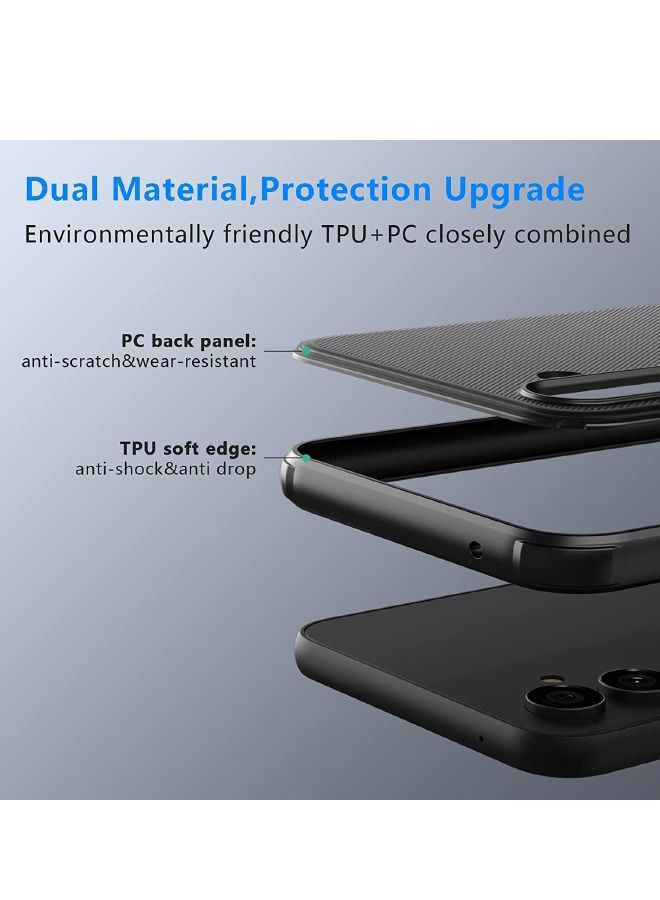 Asan Ge Samsung Galaxy A54 5G Case, Frosted Ultra Thin Phone Case for Samsung A54, Military Grade Shockproof Anti-Scratch & Slip Dual Layer Tough Case for Galaxy A54 Case Black - Image 3