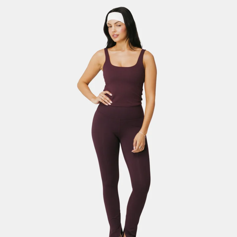 Fabletics Black Women's PureLuxe Built-In Bra Training Tank Top for Women | Best Price UAE