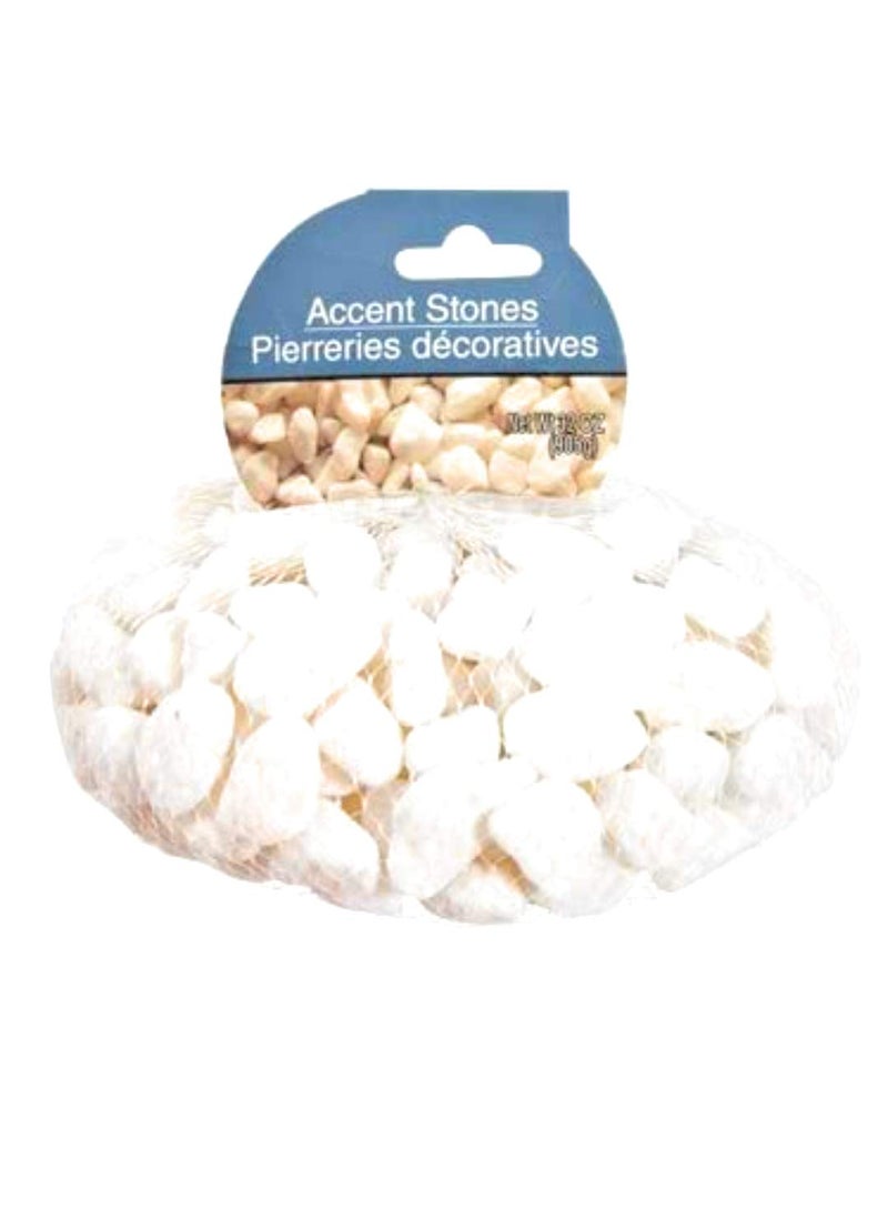 Greenbrier White Accent Home Crafting Craft Decor Project Decorative Real Stones Rocks 32 Ounces 2 Bags