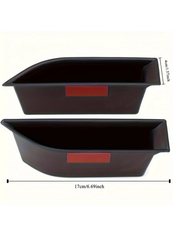 Black Car Door Handle Storage Box Tray Organizer Compatible 2016 2020 Models - Image 2