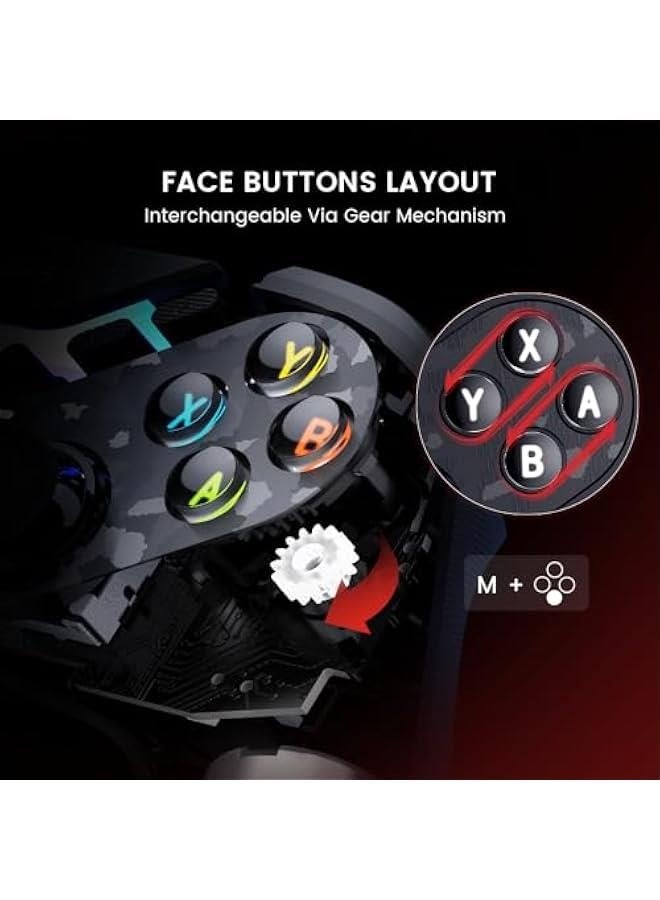 Tarantula Pro Wireless PC Controller Switchable Face ons & Mag-Res TMR Joysticks, 9 Mappable ons,Multi-Platform Controller for PC/Switch/iOS/Android,RGB Lighting,1200mAh - Image 2